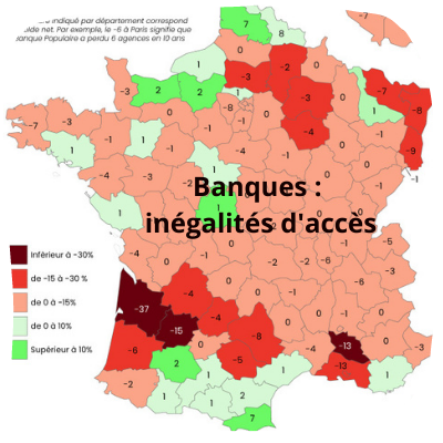 Banque : 8 cartes pour comprendre les inégalités d&rsquo;accès entre les Français