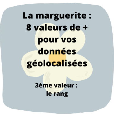 Données géolocalisées : 8 valeurs à ajouter à vos valeurs brutes. 3ème valeur : le rang